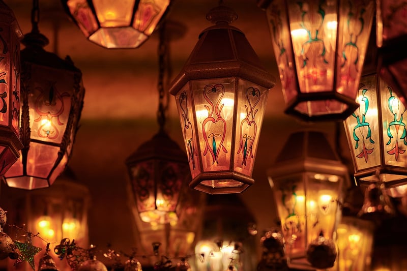 Fairy lights and lanterns